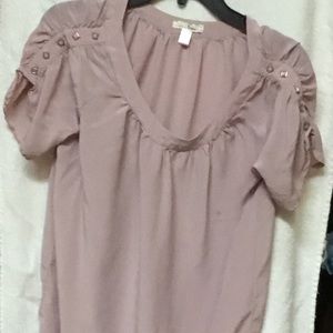 Blush colored blouse